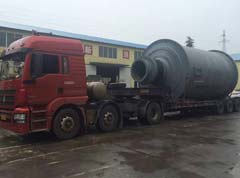 3×4.5米球磨机发往江苏南京碳酸钙粉厂
